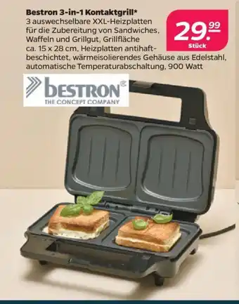 NETTO Bestron 3-in-1 Kontaktgrill Angebot