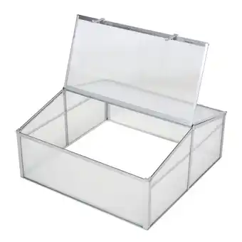 Netto Marken-Discount Outsunny frühbeetkasten mit 2 aufklappbaren deckeln transparent, silber 100 x 100 x 48 cm (lxbxh) alu frühbeet gewächshaus tr Angebot