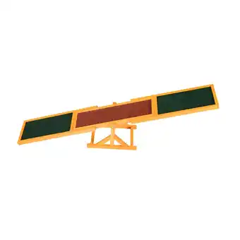 Netto Marken-Discount Pawhut hundewippe für einsteiger grün, braun 180 x 30 x 30 cm (lxbxh) hunde agility wippe welpenspielzeug hundesport Angebot
