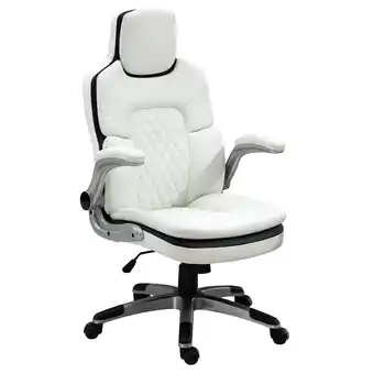 Netto Marken-Discount Vinsetto bürostuhl höhenverstellbar weiß 69 x 67 x 113-121 cm (bxtxh) schreibtischstuhl chefsessel pc stuhl drehstuhl Angebot