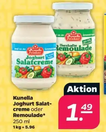 NETTO Kunella Joghurt Salatcreme oder Remoulade 250 ml Angebot