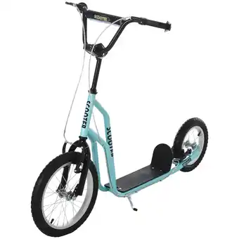 Netto Marken-Discount Homcom kinderroller mit handbremse 135 x 58 x 88-94 cm (lxbxh) kinderscooter cityroller tretroller mit luftreifen Angebot