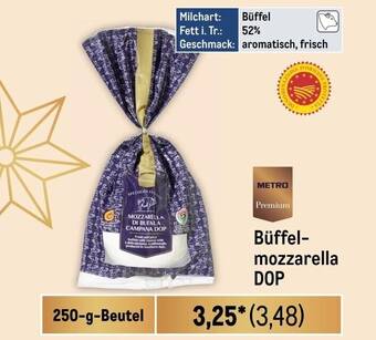 METRO METRO Premium Büffel-mozzarella DOP 250-g-Beutel Angebot