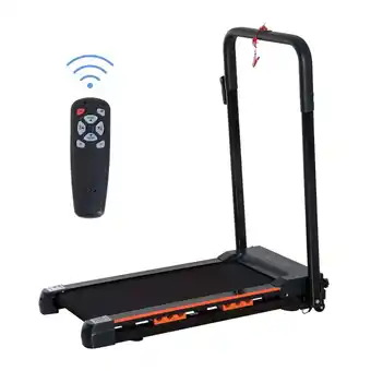 Netto Marken-Discount Homcom faltbares laufband mit lcd display schwarz 54 x 101 x 105 cm (bxtxh) aerobic-training fitnessgerät ausdauer sport Angebot