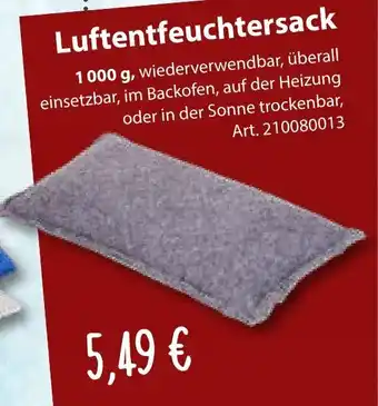 Sonderpreis Baumarkt Luftentfeuchtersack 1 000 g Angebot