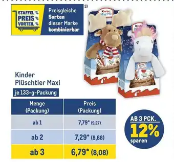 METRO Kinder Plüschtier Maxi je 133-g-Packung Angebot