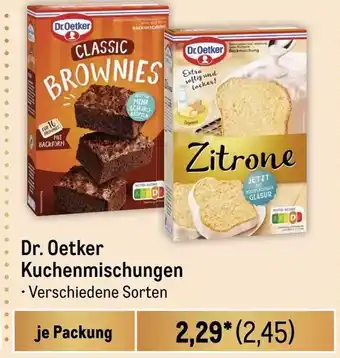 METRO Dr. Oetker Kuchenmischungen Angebot