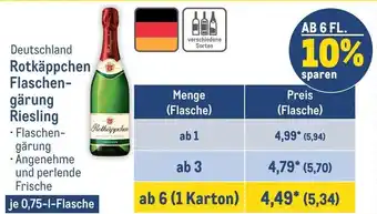 METRO Rotkäppchen Flaschengärung Riesling 750ml Angebot