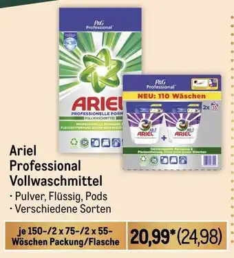 METRO Ariel Professional Vollwaschmittel 150/2*75/2*55 WA Angebot