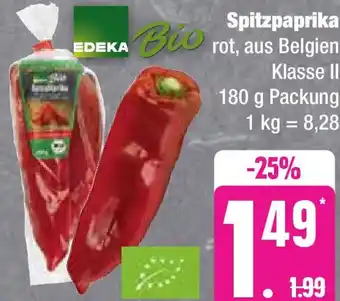 Edeka EDEKA Bio Spitzpaprika 180 g Packung Angebot