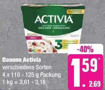 Edeka Danone Activia 4 x 110-125 g Packung Angebot