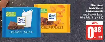 Edeka Ritter Sport Bunte Vielfalt Tafelschokolade 100 g Tafel Angebot