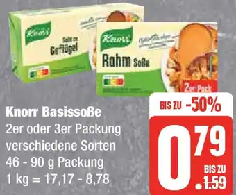 Edeka Knorr Basissoße 46 - 90 g Packung Angebot