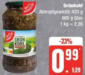 Edeka Gut & Günstig Grünkohl 660 g Glas Angebot