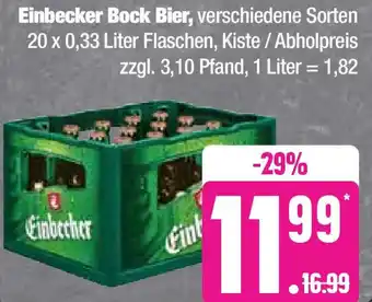 Edeka Einbecker Bock Bier 20x0,33 Liter Angebot