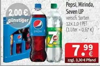 Getränke Quelle Pepsi, Mirinda Oder Seven Up Angebot