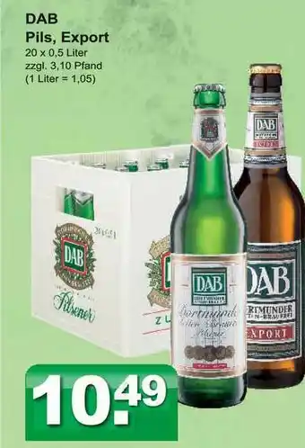 Getränkeparadies Gefromm Dab Pils, Export Angebot