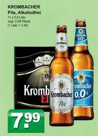 Getränkeparadies Gefromm Krombacher Pils, Alkoholfrei Angebot