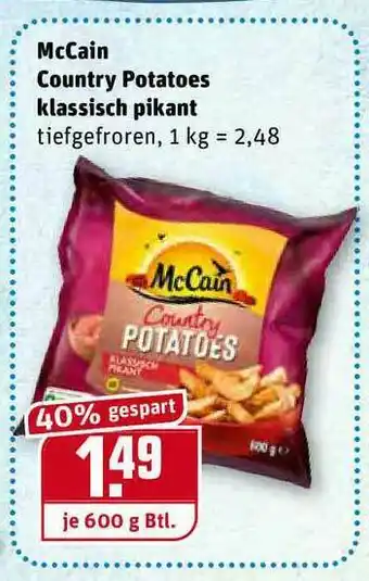 REWE Kaufpark Mccain Country Potatoes Klassisch Pikant Angebot