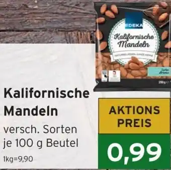 CAP Markt Kalifornische Mandeln 100 g Beutel Angebot