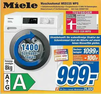 Expert Klein Miele Waschautomat Wed335 Wps Angebot