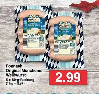 Famila Nord West Ponnath Original Münchener Weißwurst Angebot