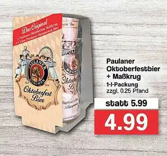 Famila Nord West Paulaner Oktoberfestbier + Maßkrug Angebot