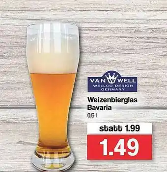 Famila Nord West Van Well Weizenbierglas Bavaria Angebot