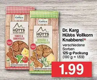 Famila Nord West Dr Karg Hütts Vollkorn Knabberei Angebot