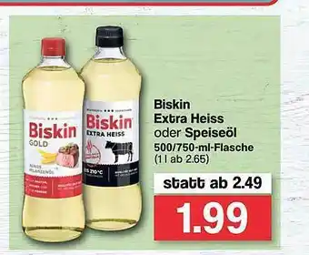 Famila Nord West Biskin Extra Heiss Oder Speiseöl Angebot