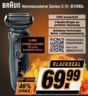 Expert Bening BRAUN Herrenrasierer Series 5 51-B1000s Angebot