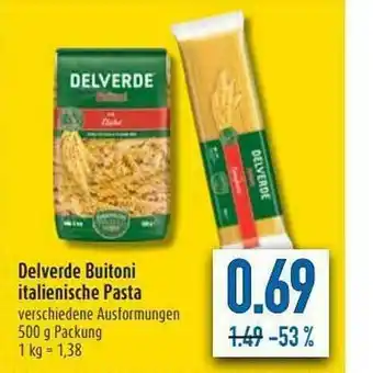 diska Delverde Buitoni Italienische Pasta Angebot