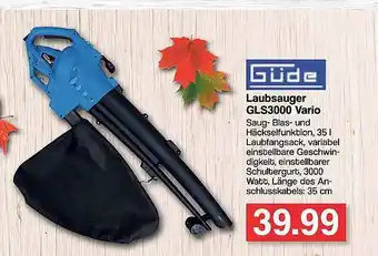 Famila Nord West Güde Laubsauger Gls3000 Vario Angebot