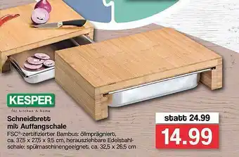 Famila Nord West Kesper Schneidbrett Mit Auffangschale Angebot