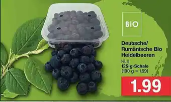 Famila Nord West Deutsche Oder Rumänische Bio Heidelbeeren Angebot