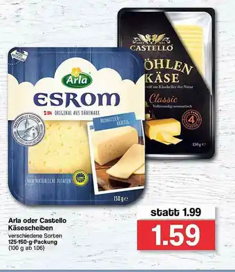 Famila Nord West Arla Oder Castello Käsescheiben Angebot