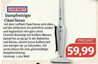 Feneberg Leifheit Dampfreiniger Cleantenso Angebot