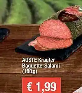 Feneberg Aoste Kräuter Baguette-salami Angebot