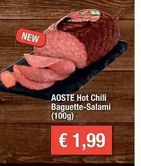 Feneberg Aoste Hot Chili Baguette-salami Angebot