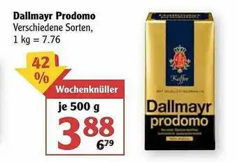 Globus Dallmayr Prodomo Angebot