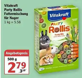 Globus Vitakraft Party Rollis Futtermischung Für Nager Angebot