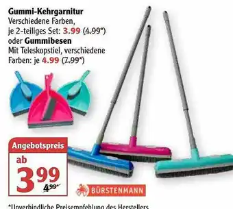 Globus Gummi-kehrgarnitur Oder Gummibesen Angebot