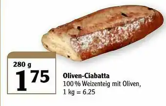 Globus Oliven-ciabatta Angebot