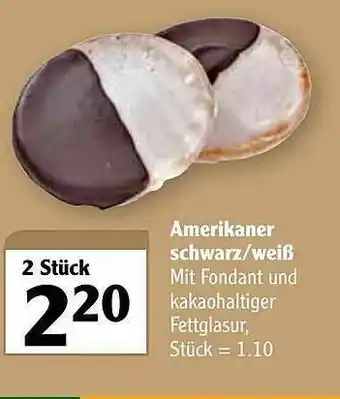 Globus Amerikaner Schwarz-weiß Angebot