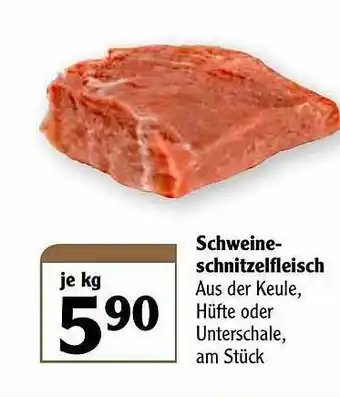 Globus Schweine Schnitzelfleisch Angebot