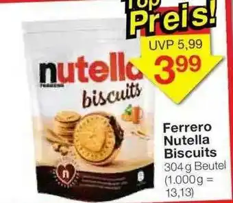 Jawoll Ferrero Nutella Biscuits Angebot