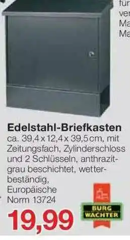 Jawoll Edelstahl-briefkasten Angebot