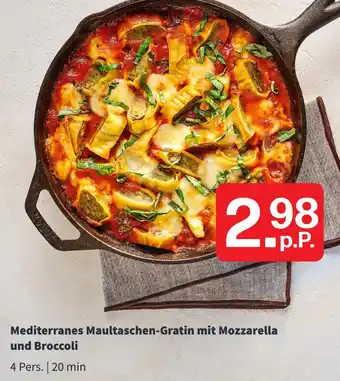 Picnic Mediterranes Maultaschen-Gratin mit Mozzarella und Broccoli Angebot