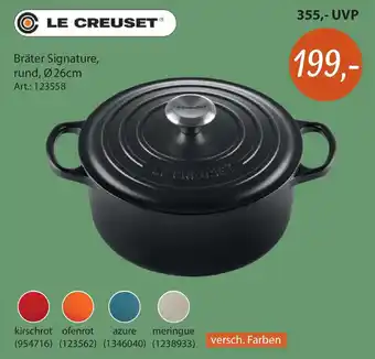 Zurbrüggen LE CREUSET Bräter Signature, rund Angebot