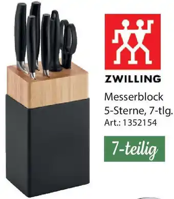 Zurbrüggen ZWILLING Messerblock 5-Sterne, 7-tlg. Angebot